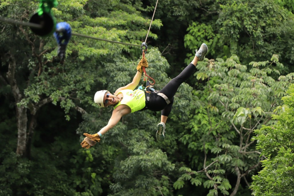 Canopy zipline adventure over the Tizate River at Rincón